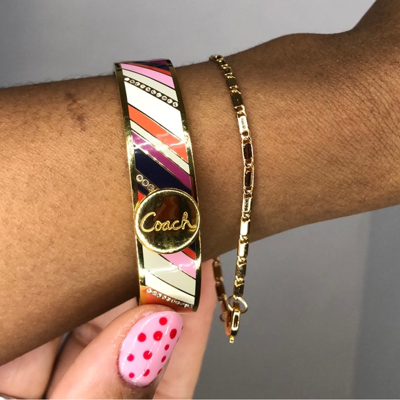 ✨SOLD✨ COACH Multicolour Stone Bangle - Picture 7 of 7